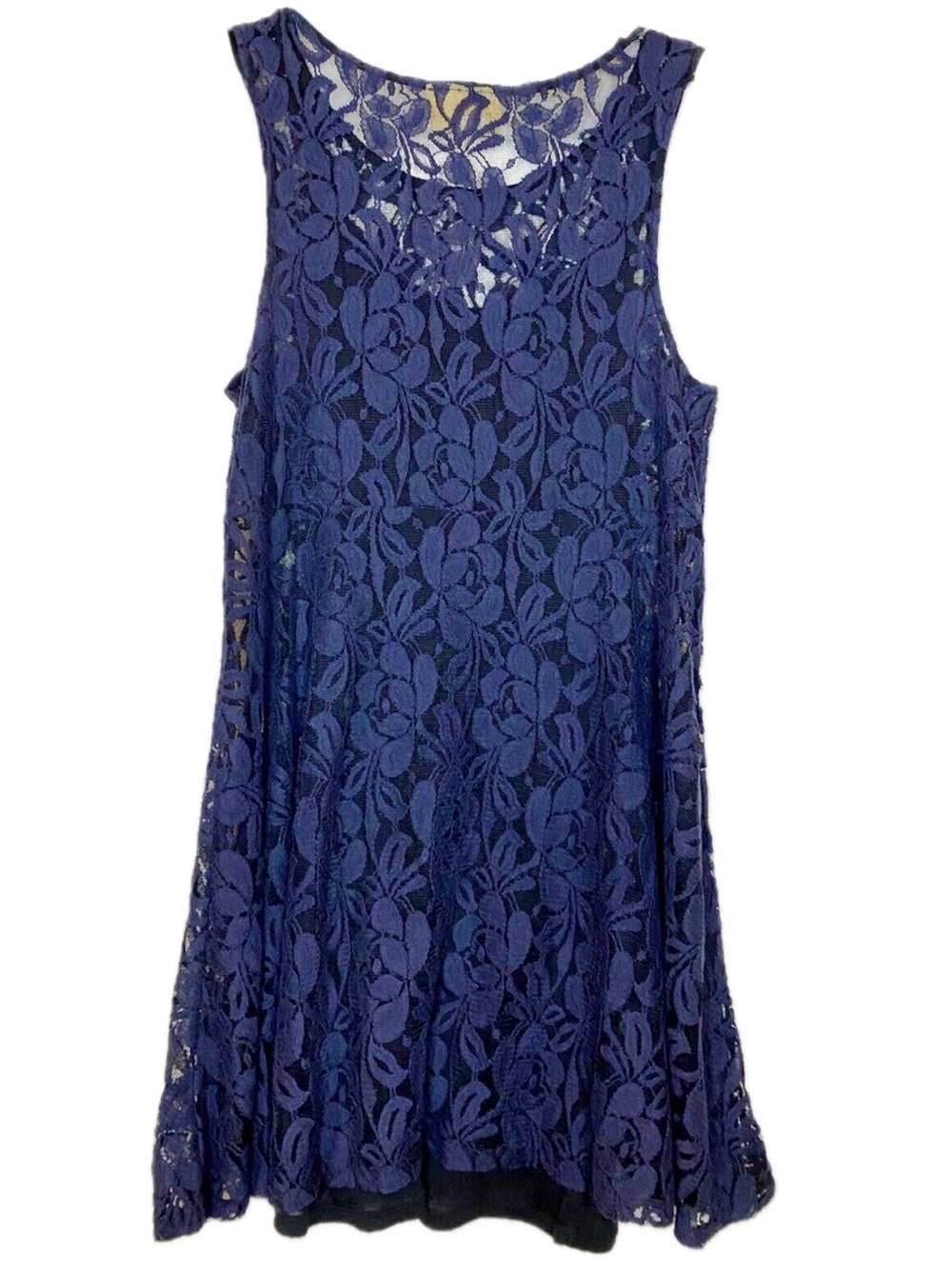 Free People Miles of Lace Navy dress